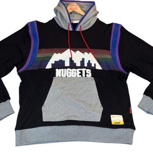 Pupil Hoodie Denver Nuggets Graphic black grey rainbow XXL